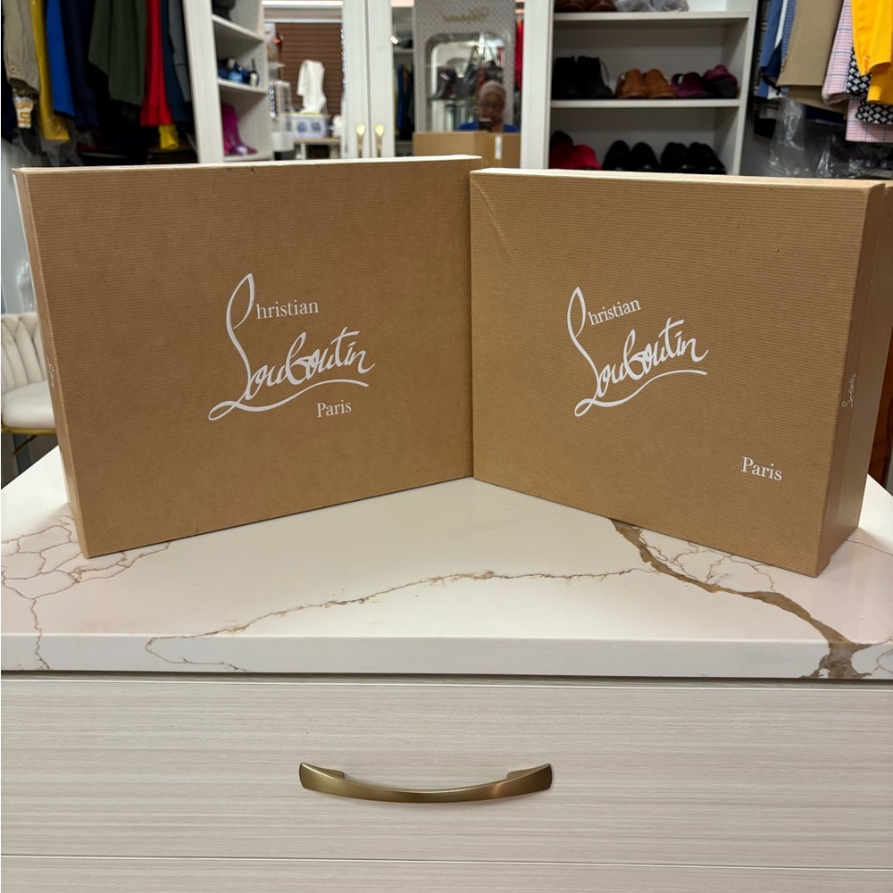 Christian Louboutin Tan Shoe Boxes